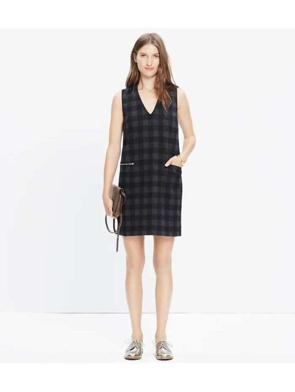 Madewell Wool Blend Shift Dress Size Large